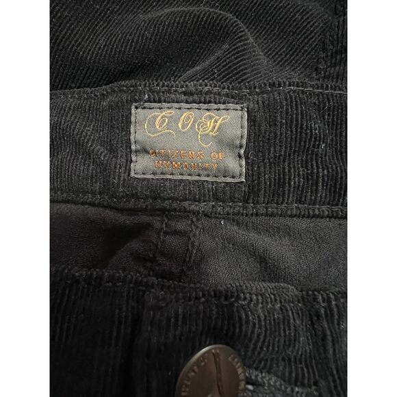 Citizens of Humanity Womens Corduroy Mid Rise Skinny Leg Pants Black Waist 32" - Picture 9 of 15